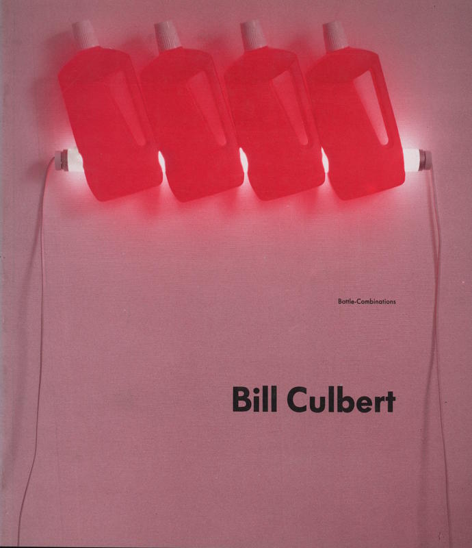 Bill Culbert : bottle-combinations cover