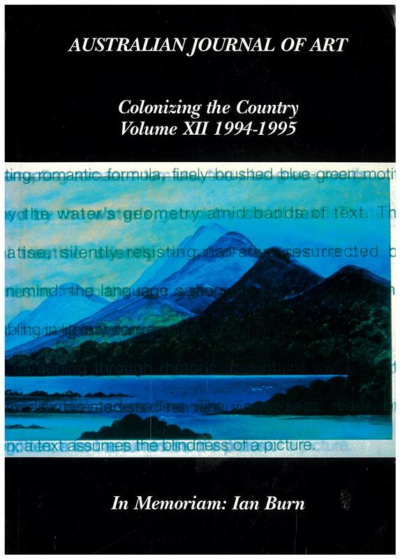 Australian journal of art cover