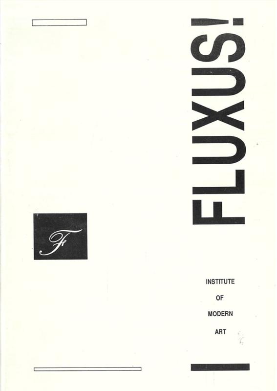 Fluxus! : an exhibition of textile-art multiples / curated by Nicholas Zurbrugg, Francesco Conz and Nicholas Tsoutas cover