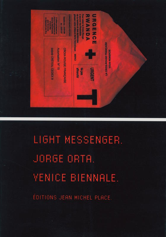 Light messenger: Jorge Orta : Venice Biennale cover