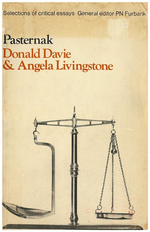 Pasternak : modern judgements / edited by Donald Davie and Angela Livingstone ; verse translations by Donald Davie cover
