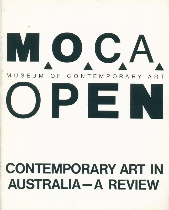 Open : contemporary art in Australia : a review / M.O.C.A. Museum of Contemporary Art cover