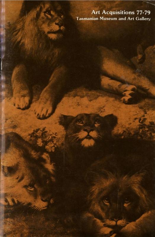 Art acquisitions 77-79 / Tasmanian Museum and Art Gallery cover