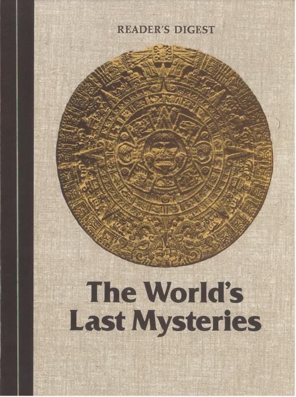 The world's last mysteries / Reader's Digest cover