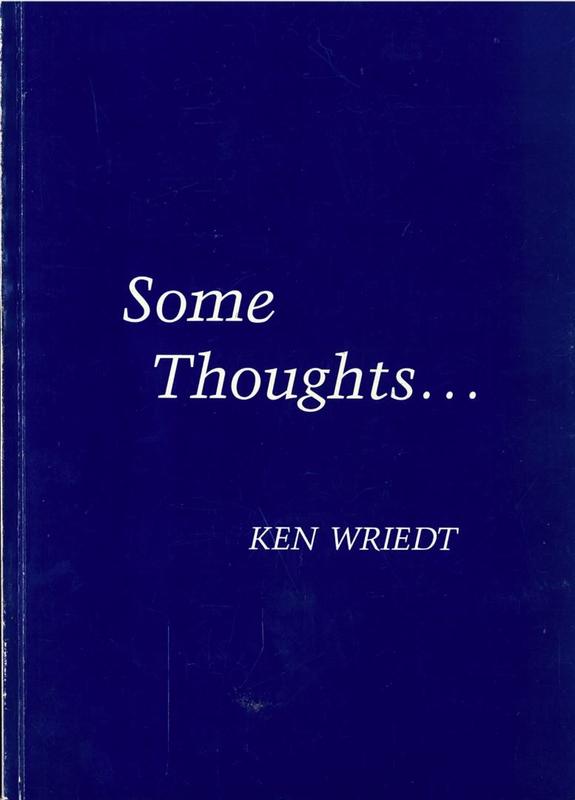 Some thoughts... / Ken Wriedt cover