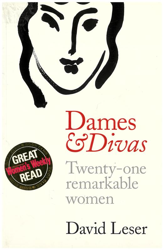 Dames & divas : twenty-one remarkable women / David Leser cover
