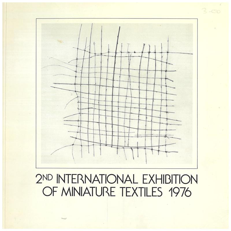 2nd international exhibition of miniature textiles, 1976 cover