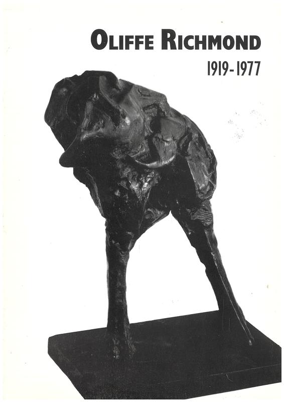 Oliffe Richmond 1919-1977 : sculptures and works on paper cover