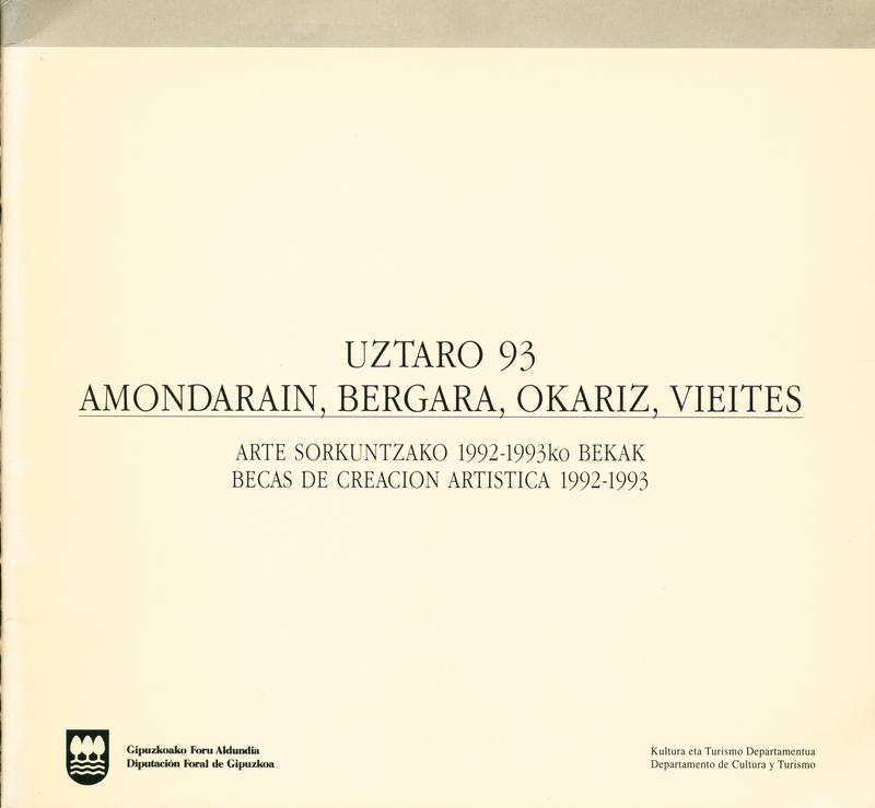 Uztaro 93 : Amondarain, Bergara, Okariz, Vieites cover