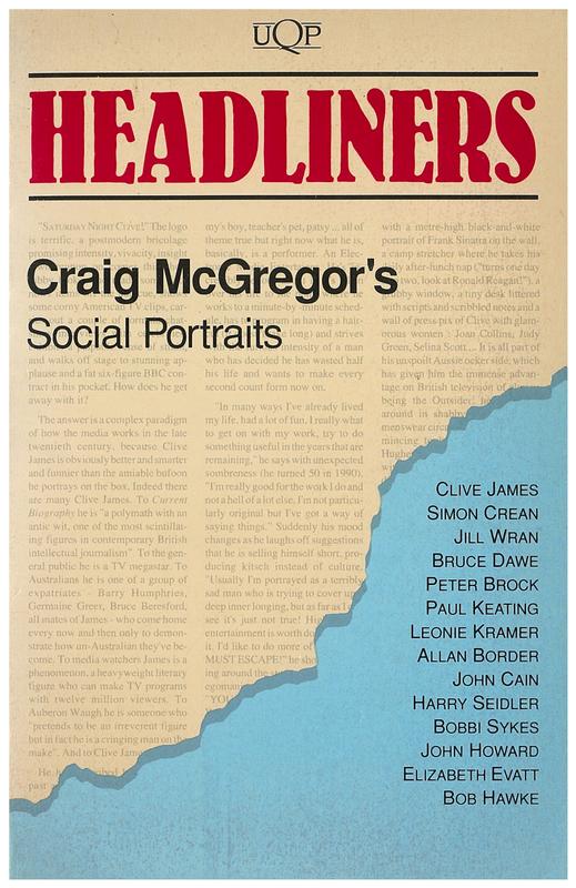 Headliners : Craig McGregor's social portraits cover