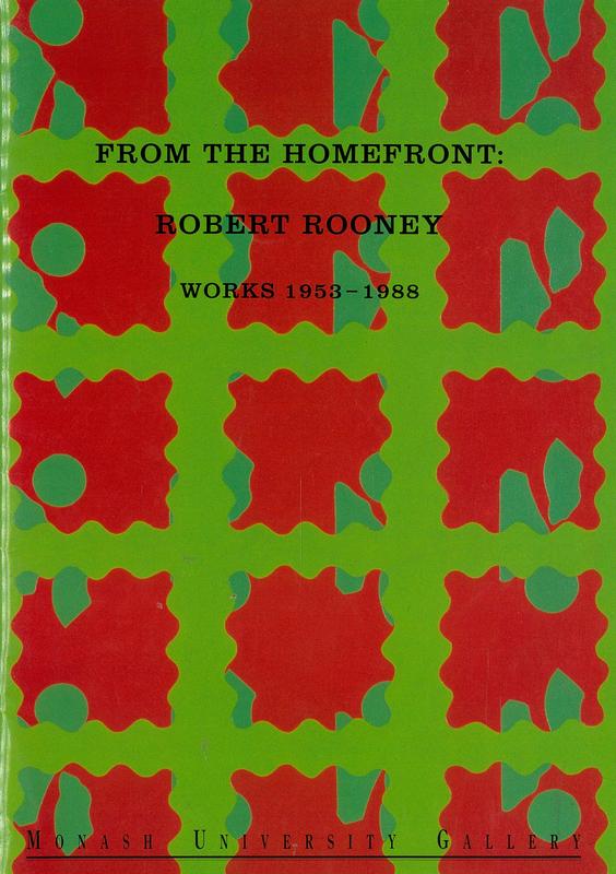 From the homefront : Robert Rooney works 1953-1988 cover