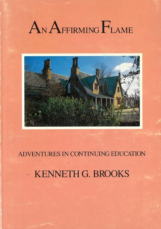 An affirming flame : adventures in continuing education / by Kenneth G. Brooks cover