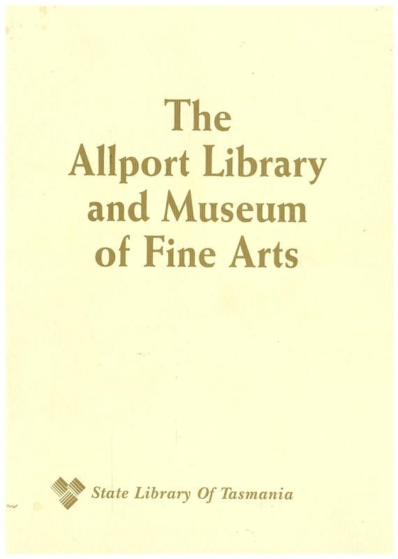 The Allport Library and Museum of Fine Arts cover