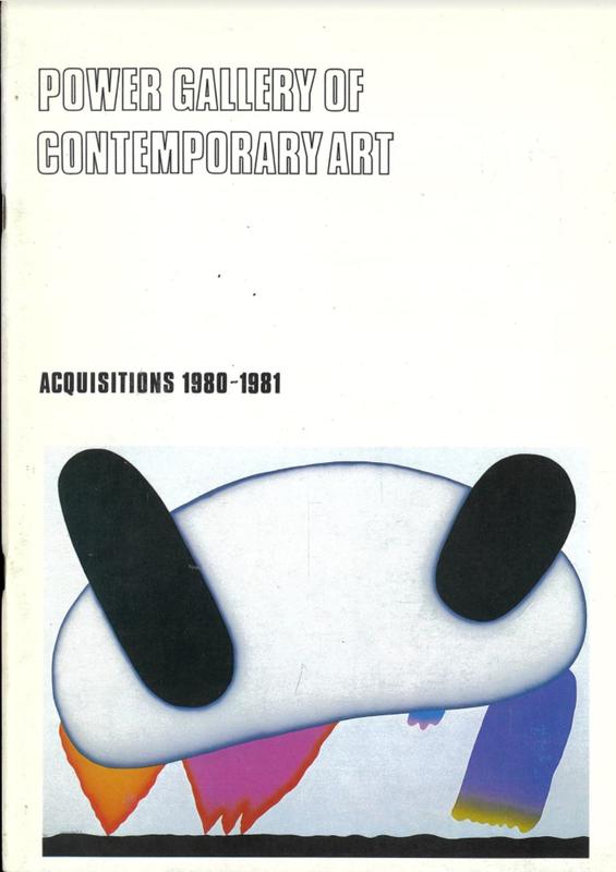 The Power Gallery of Contemporary Art : acquisitions 1980-81 / Elwyn Lynn cover