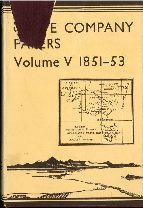 Clyde Company papers : V 1851-53 / edited by P. L. Brown cover
