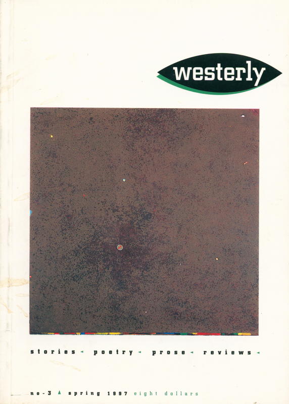 Westerly : a quarterly review cover