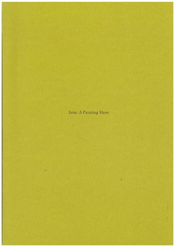 June : a painting show / Sadie Coles HQ cover