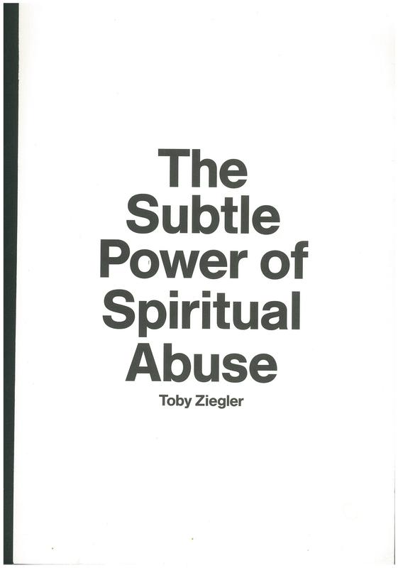 The subtle power of spiritual abuse / Toby Ziegler cover