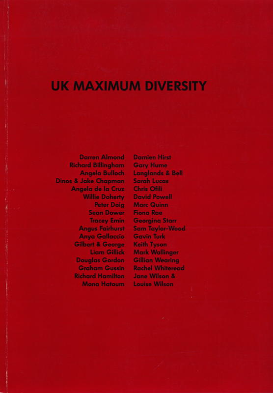 UK maximum diversity / curated by Dr. Ursula Krinzinger ; assistenz Eva Ebersberger cover