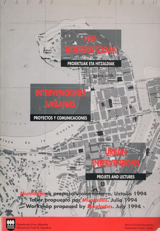 Hiri-interbentzioak = Interveciones urbanas = Urban interventions : arteleku 1994 / Gipuzkoako Foru Aldundia cover
