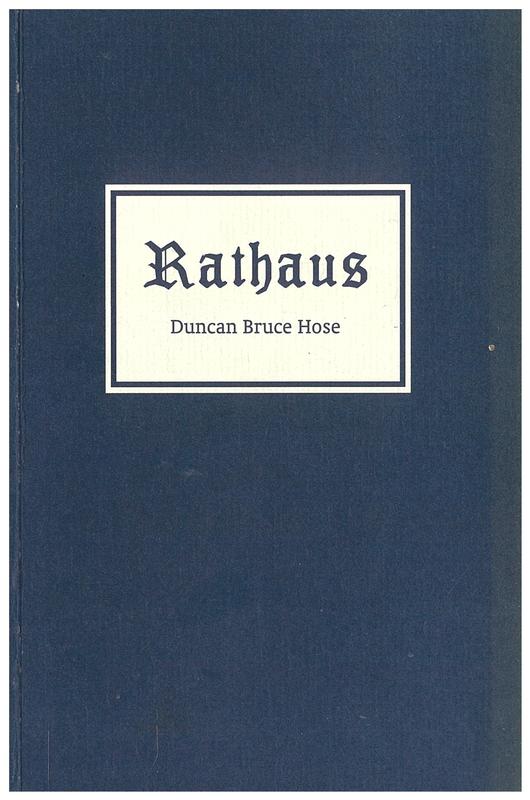 Rathaus / Duncan Bruce Hose cover