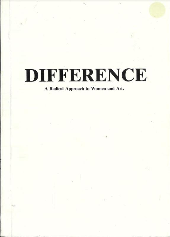 Difference : a radical approach to women and art / by Anne Marsh cover