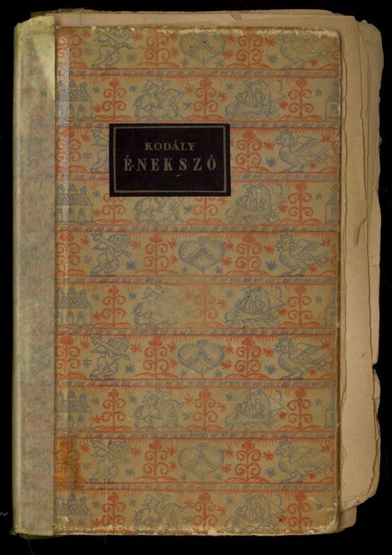 Énekszó : dalok népi versekre : op. 1 == Vocals: songs for folk poems: op. 1/ Zoltán Kodály cover