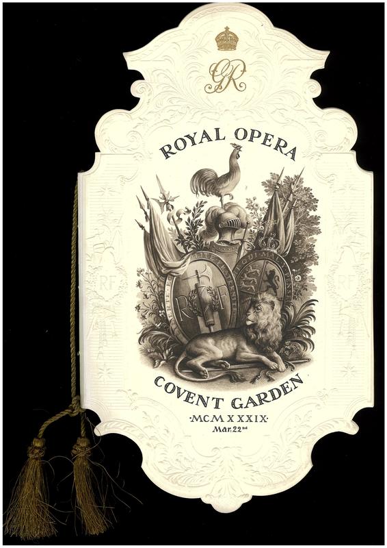 State performance by command of His Majesty the King : in honour of the visit of the President of the French Republic and Madame Lebrun / Royal Opera House cover
