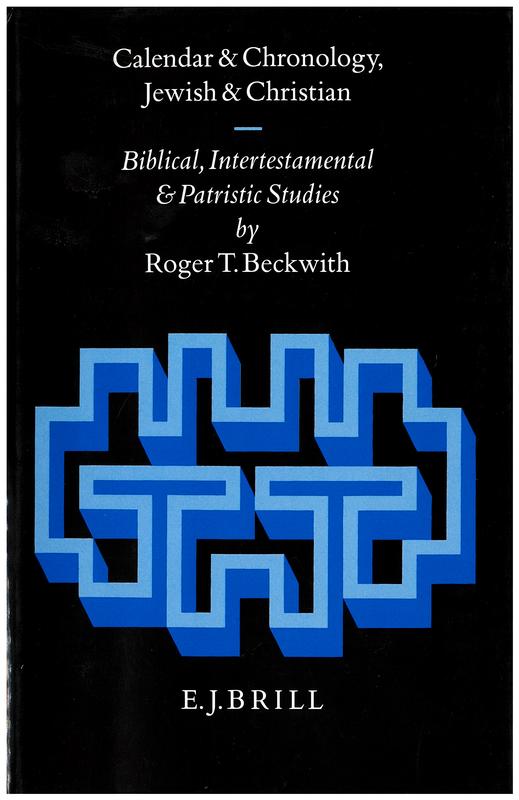Calendar and chronology, Jewish and Christian : biblical, intertestamental and patristic studies cover