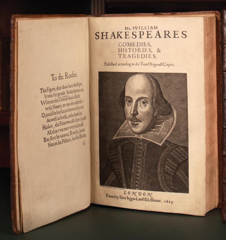 Mr. William Shakespeares comedies, histories, & tragedies cover