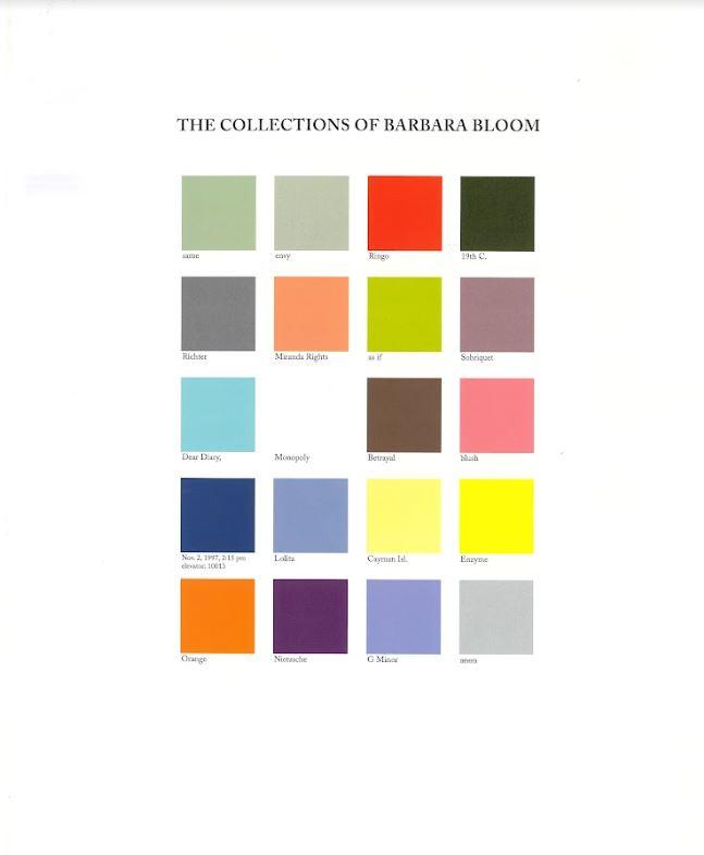 The collections of Barbara Bloom cover