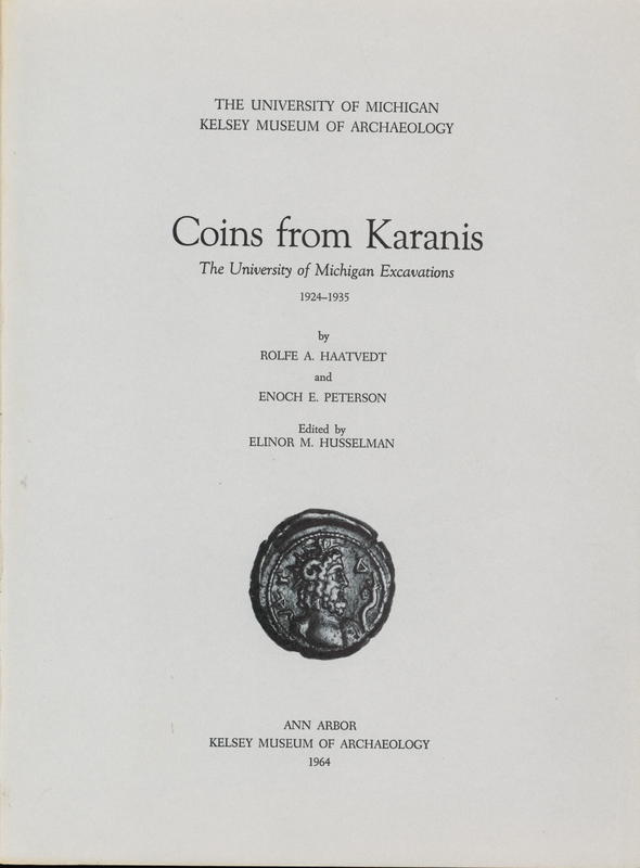 Coins from Karanis : the University of Michigan Excavations 1924-1935 cover