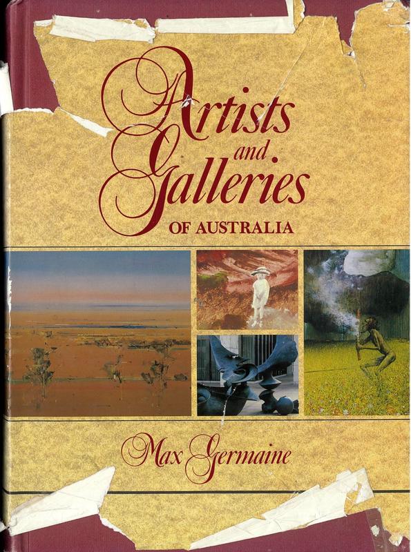 Artists and galleries of Australia / Max Germaine cover