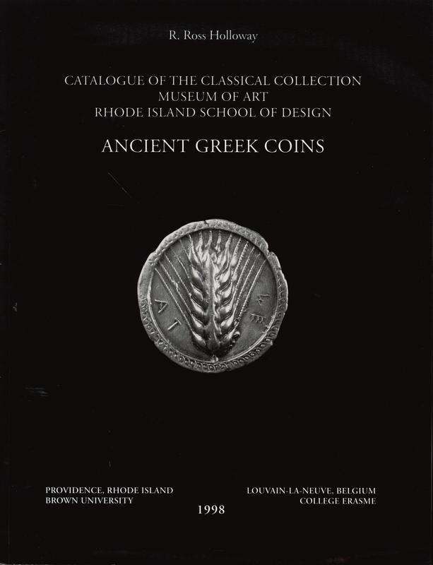 Ancient Greek coins : catalogue of the classical collection, Museum of Art, Rhode Island School of Design cover