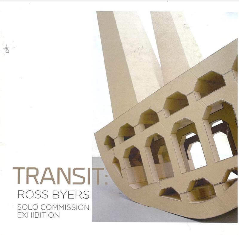 Transit : Ross Byers : solo commission exhibition 2013 cover