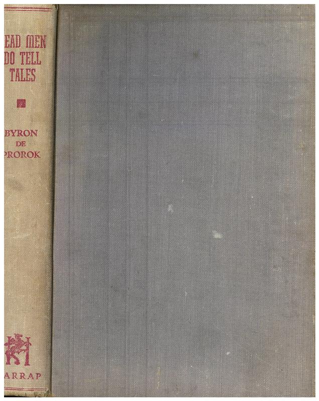 Dead men do tell tales / Byron de Prorok cover