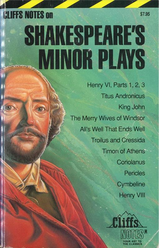 Shakespeare's minor plays : notes / editor, Gary Carey cover