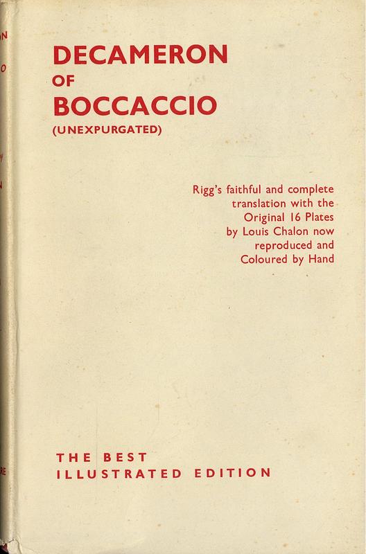 The decameron of Giovanni Boccaccio : volume the second / translated by J. M. Rigg cover
