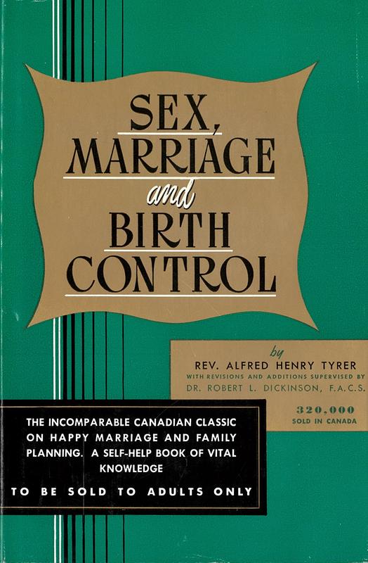 Sex, marriage and birth control / Tyrer cover