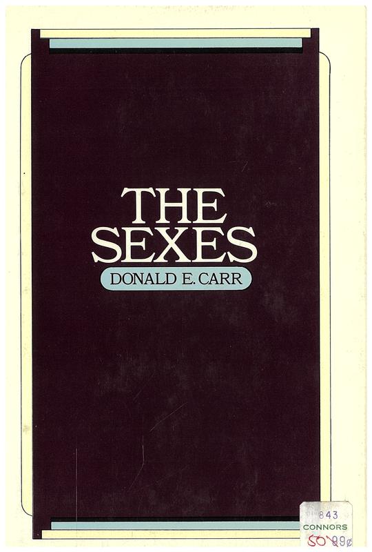 The sexes / Donald E. Carr cover