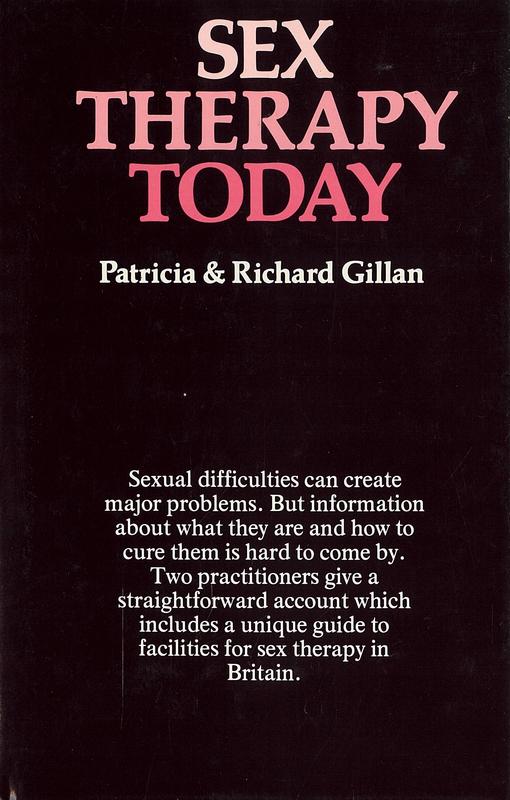 Sex therapy today / Patricia and Richard Gillan cover