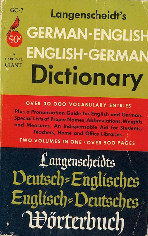 Langenscheidt's German-English English-German Dictionary Two volumes in one / by Prof. E. Klatt and G. Golze cover