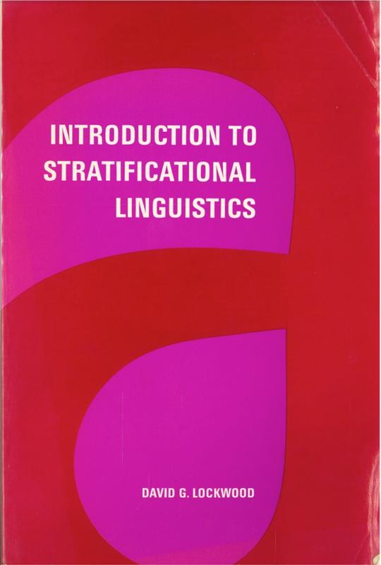 Introduction to stratificational linguistics / David G. Lockwood cover