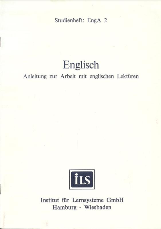 Englisch Anleitung zur Arbeit mit englischen Lektüren / von Elsbeth Kearful, M. A. cover