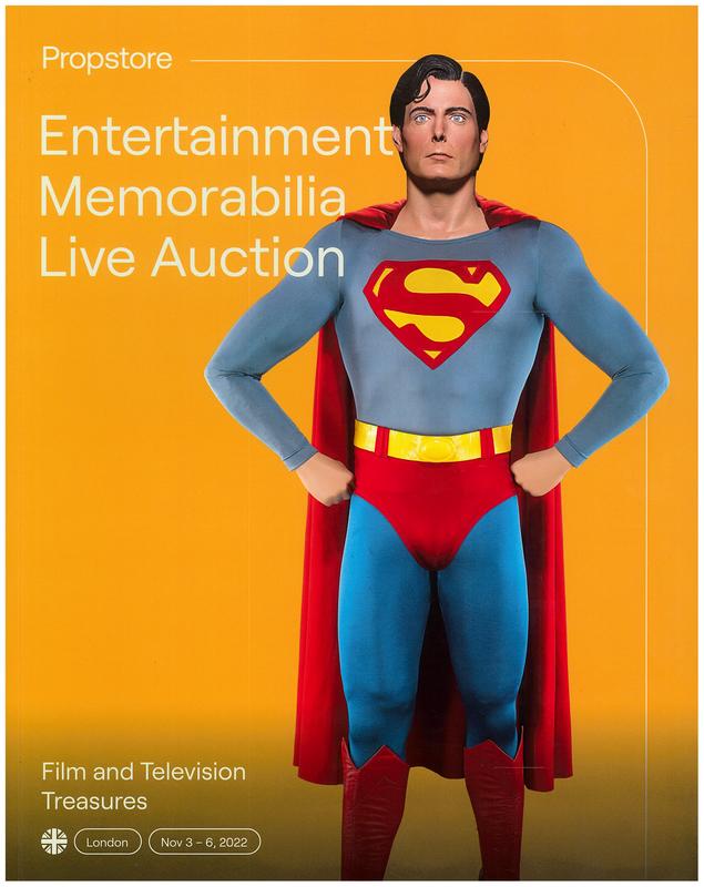 Entertainment memorabilia live auction : London, Nov 3-6, 2022 : [days 1, 3, 4 film and television] / Propstore cover