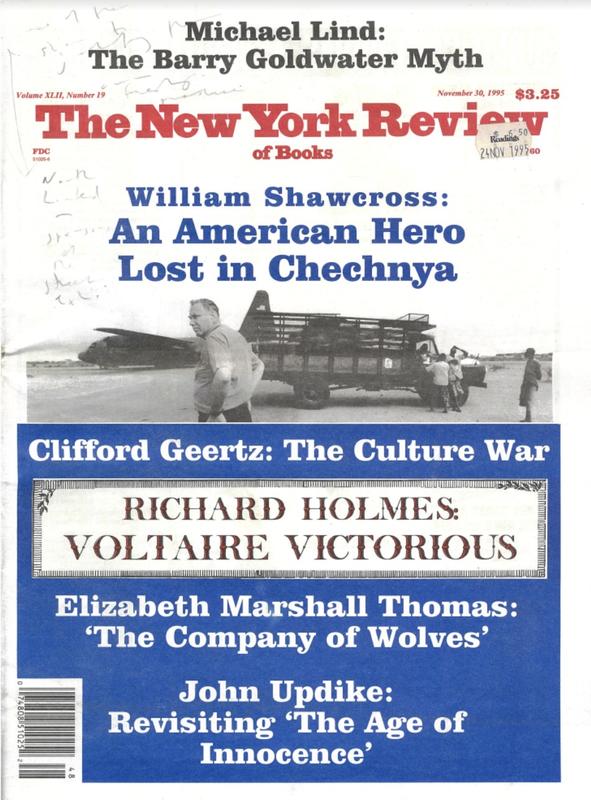 The New York Review of Books cover