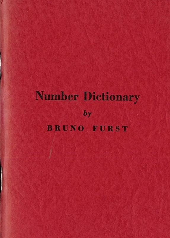 Number Dictionary / by Bruno Furst cover