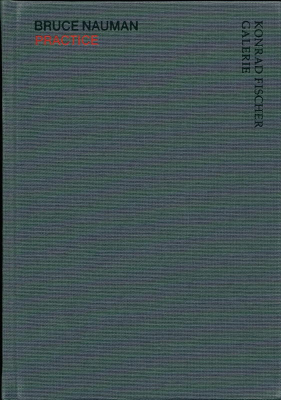 Bruce Nauman : practice cover