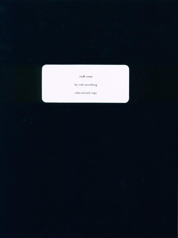 Talk soon / by Cole Sternberg cover