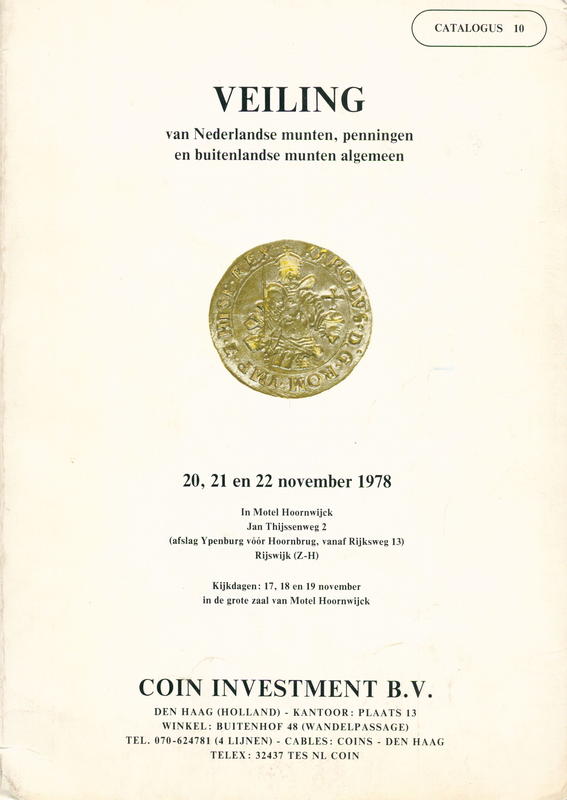 Veling van Nederlandse munten, penningen en buitenlandse munten algemeen cover
